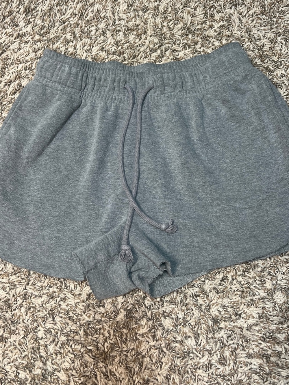 wild fable Heather Gray Athletic Knit Drawstring Shorts